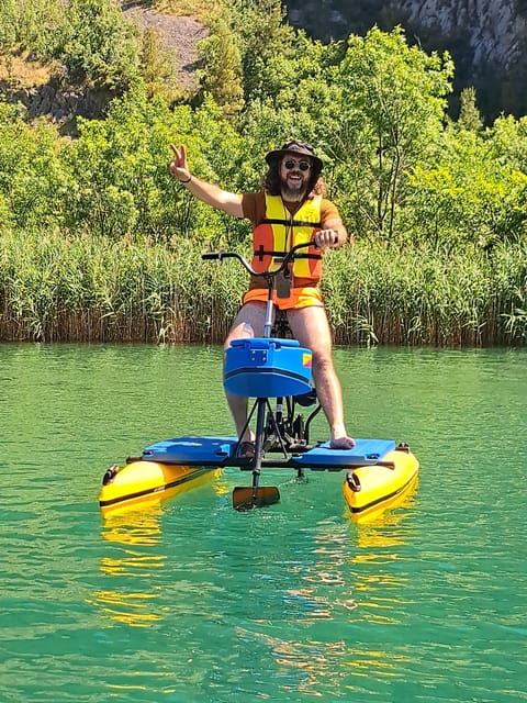 Split/Omiš: Cetina River Water Bike Safari - The Return Ride and Help for Tired Legs