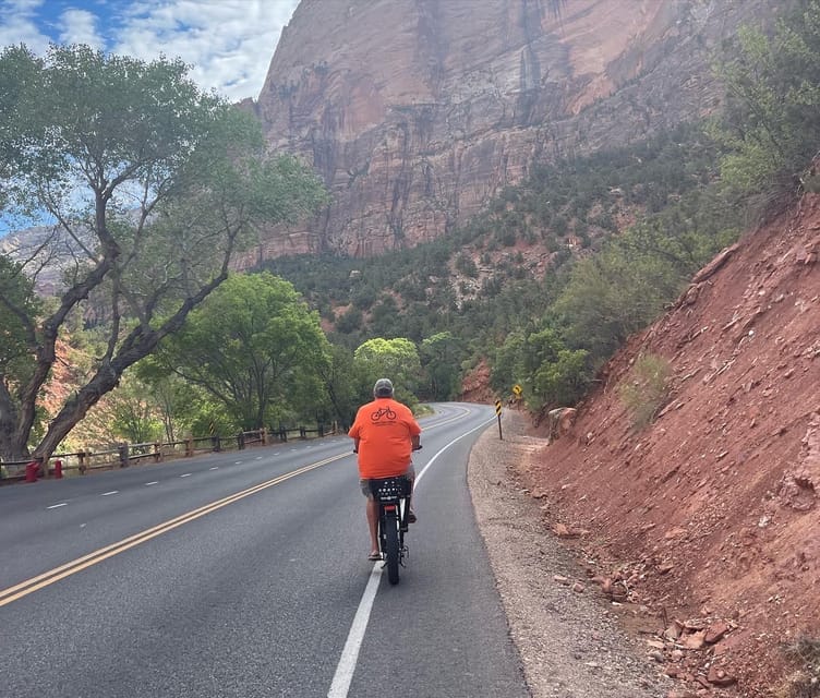 Springdale: Guided eBike Tour in Zion National Park - Court of the Patriarchs and the first canyon views