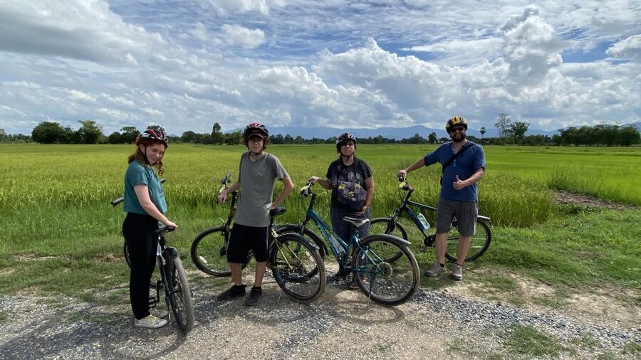 Sukhothai: Historical Park & Countryside Cycling Tour - Rice paddies, Kao Laung Mountain, and rural Thailand