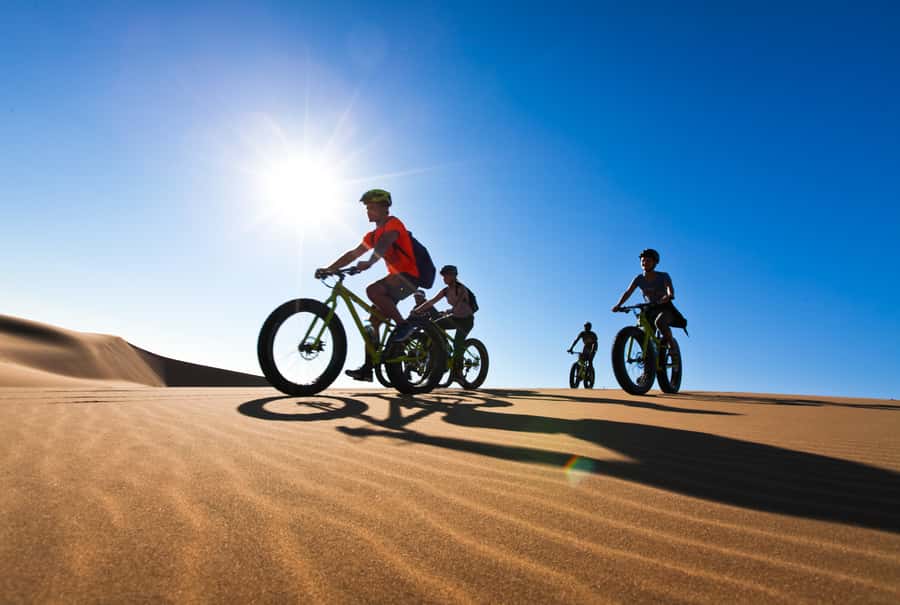 Swakopmund: Scenic Desert Bike Tour - The Dry Riverbed Changes the Feel of the Ride