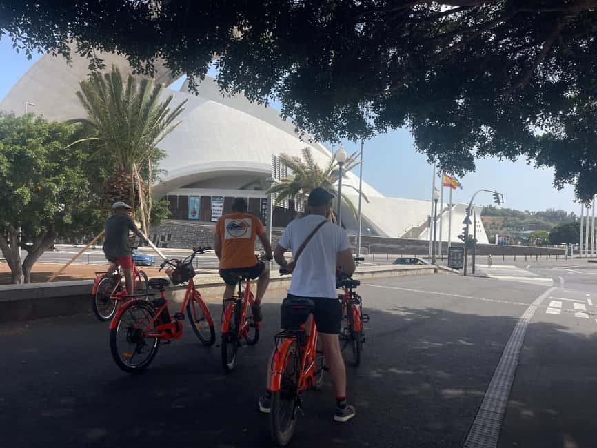 Tenerife: Guided Historical Bike Tour with E-Bike Option - The castle and the Auditorio de Tenerife