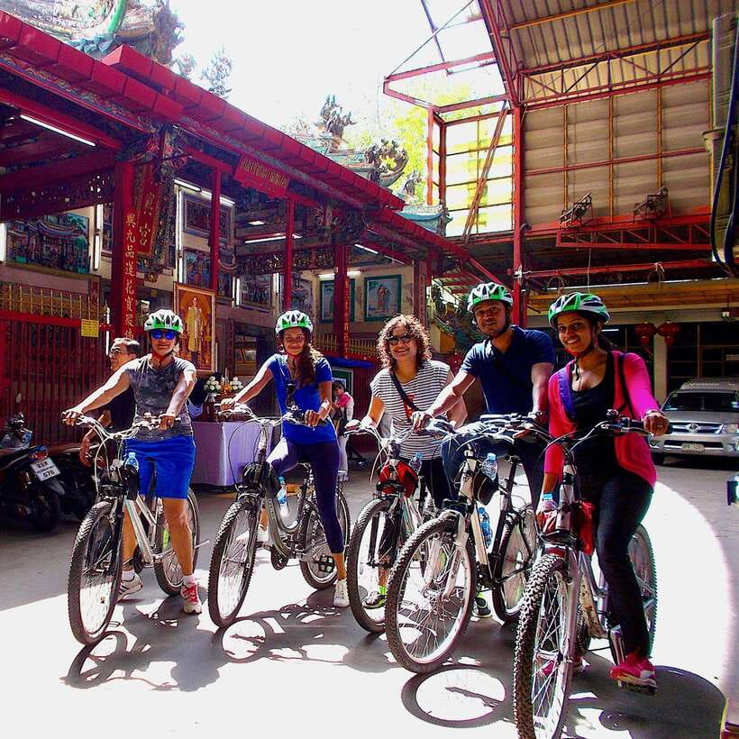 Thai culture and Bangkok local life guided bike tour - Chinatown by bicycle, with time for street food