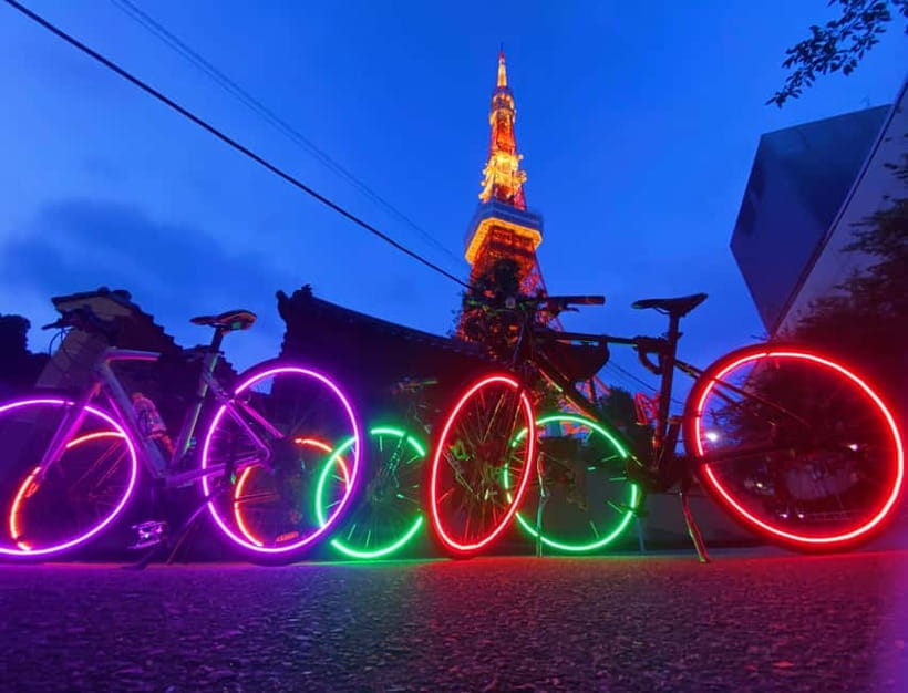 Tokyo: 2-Hour Night Bike Tour of the City's Hidden Gems - Roppongi and Tokyo Midtown after dark