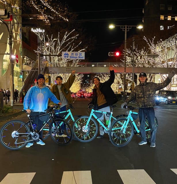 Tokyo: 2-Hour Night Bike Tour of the City's Hidden Gems - Shibuya Crossing from the saddle