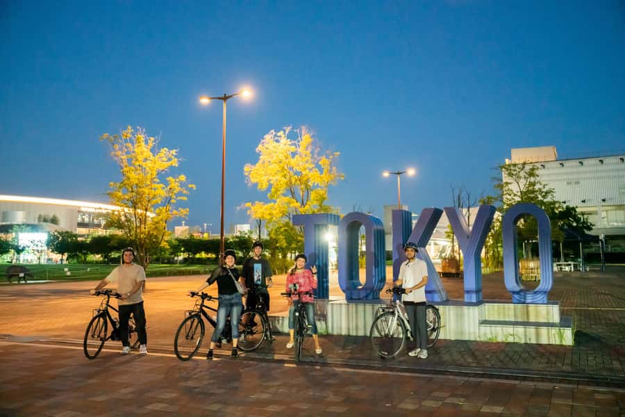 Tokyo Bay Area: Sunset Night View 3h E-bike Guided Bike Tour - Key points at a glance