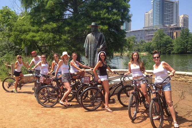 Town Lake Trail Bike Tour in Austin - Lake views, Zilker, and the Stevie Ray Vaughan statue