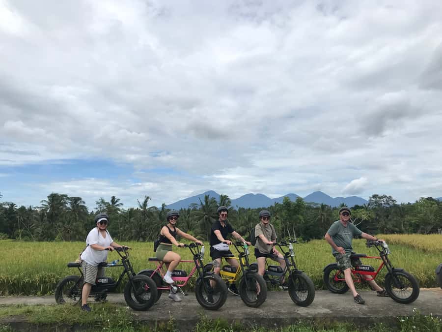 Ubud: Rice Terraces & Villages Half-Day Fat Tire E-Bike Tour - Leaving Ubud for the Jalan Cinta rice fields