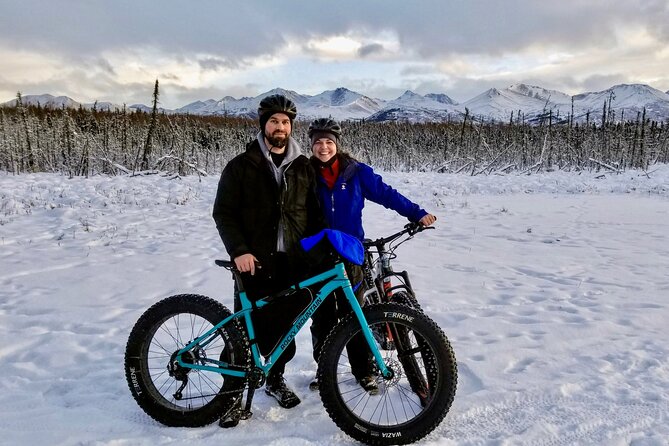 Winter Fat Biking Anchorage Tour - Getting started at Chuck Albrecht Softball Complex